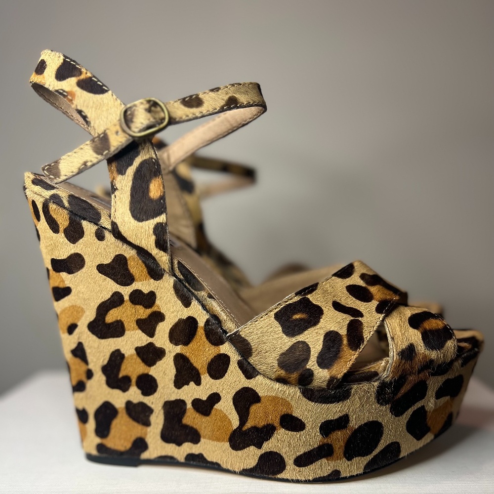 Steve Madden 9M Leopard Pony Hair